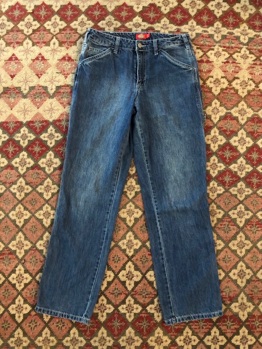 Dickies Medium Wash Carpenter Straight Leg Jeans sz 5/27